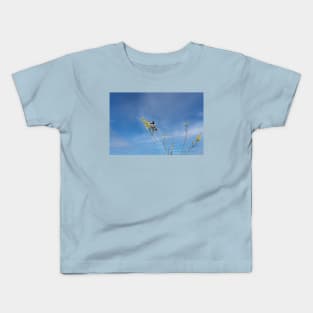 Little Chickadee Way Up High by Debra Martz Kids T-Shirt